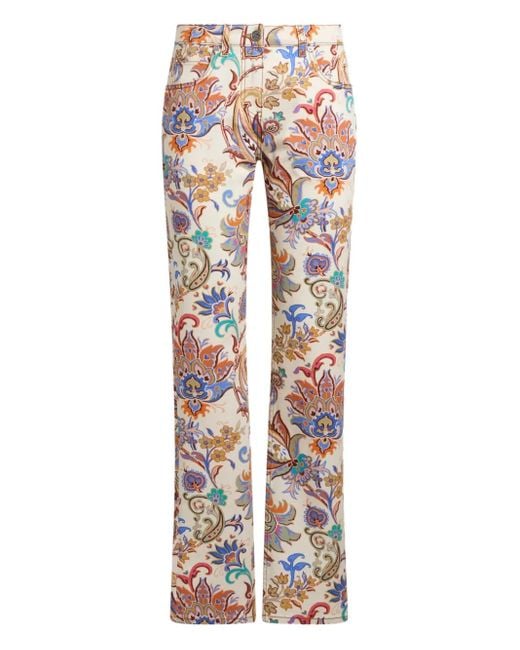 Etro Straight Jeans in het Natural