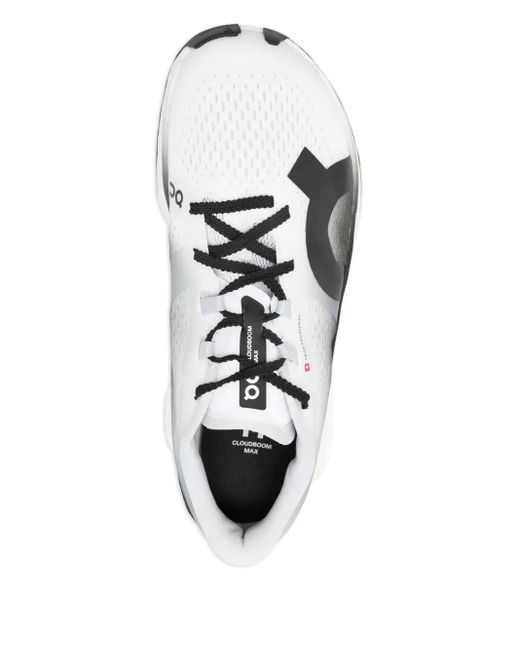 On Shoes Gray Cloudboom Logo-Print Sneakers for men