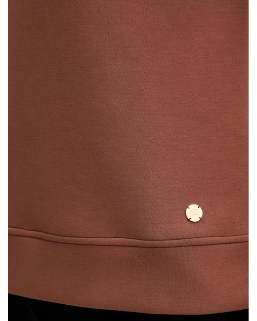 Karl Lagerfeld Black Buckle High-Neck Top
