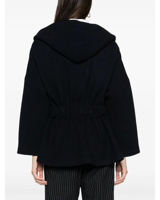 Barena Black Carmela Virgin-Wool Coat