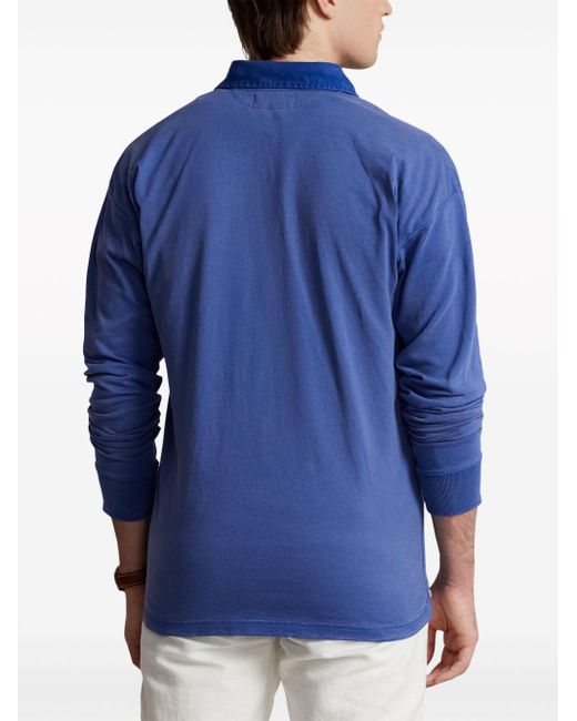 Polo en coton à logo appliqué Polo Ralph Lauren pour homme en coloris Blue