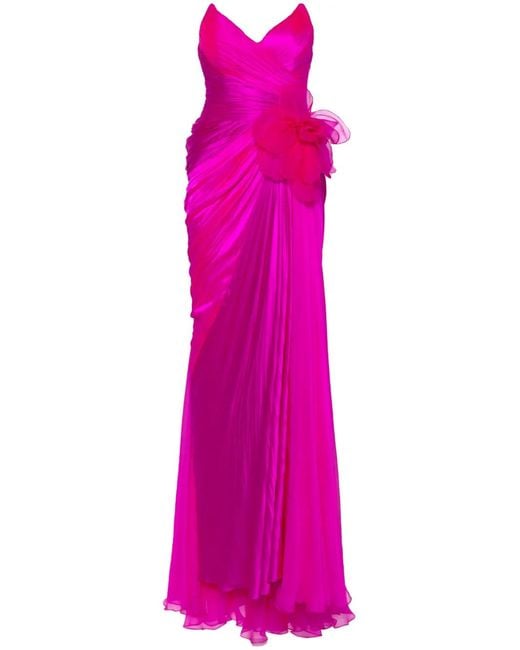 IRIS SERBAN Pink Olivia Gown