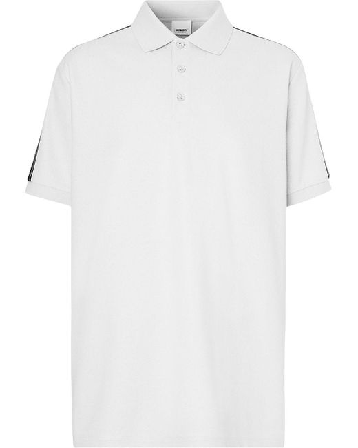 burberry logo tape polo shirt