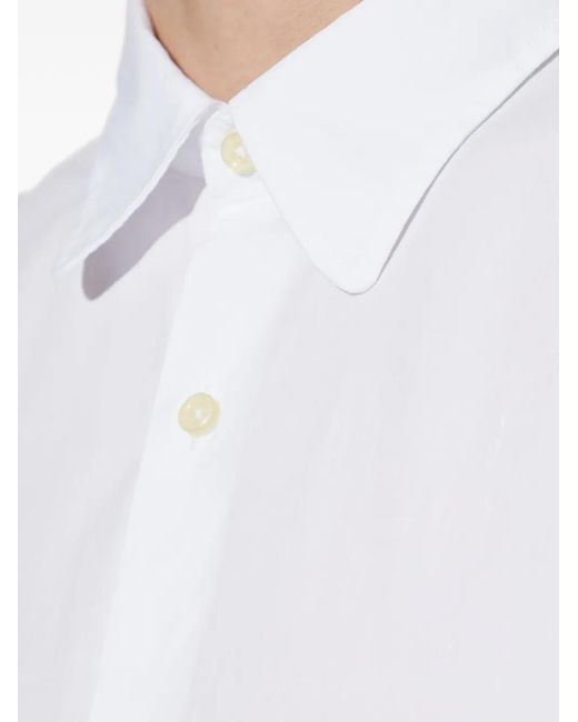 Officine Generale White Button-Fastening Shirt for men
