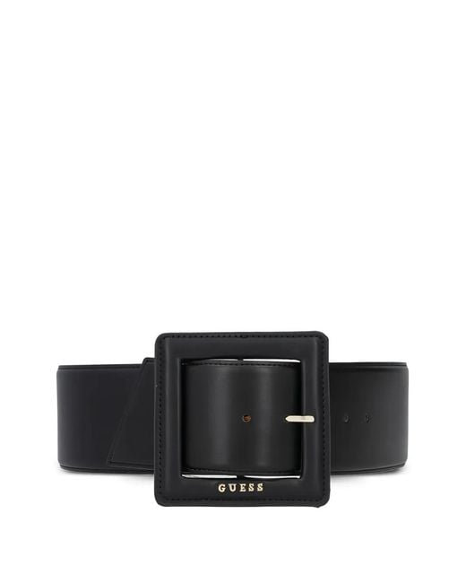 Guess Black Square-Buckle Belt