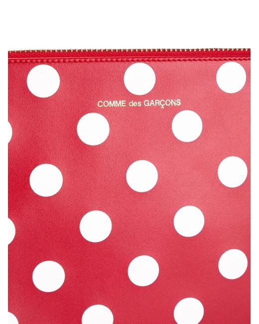 Comme des Garçons Red Polka Dots Pouch
