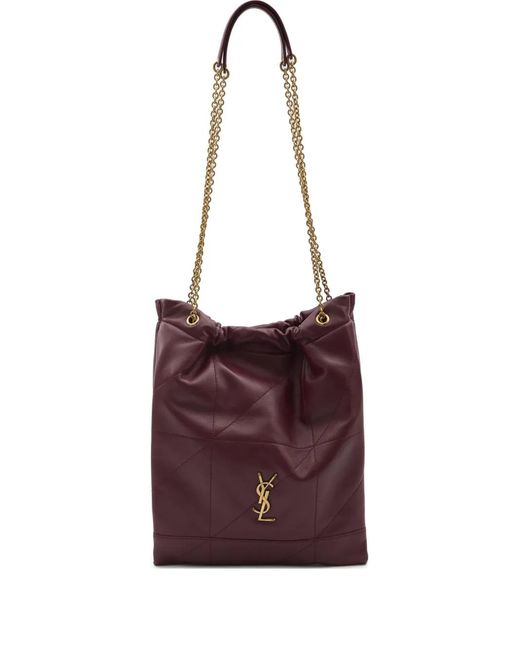 Saint Laurent Purple Jaimne Pochon Quilted Shoulder Bag