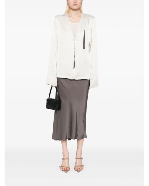 Rick Owens White Safety Jacket