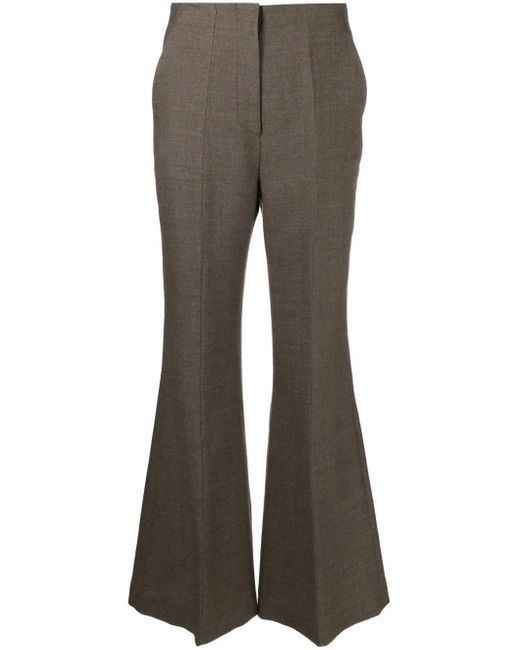 Pantaloni Svasati A Vita Alta di Nanushka in Gray