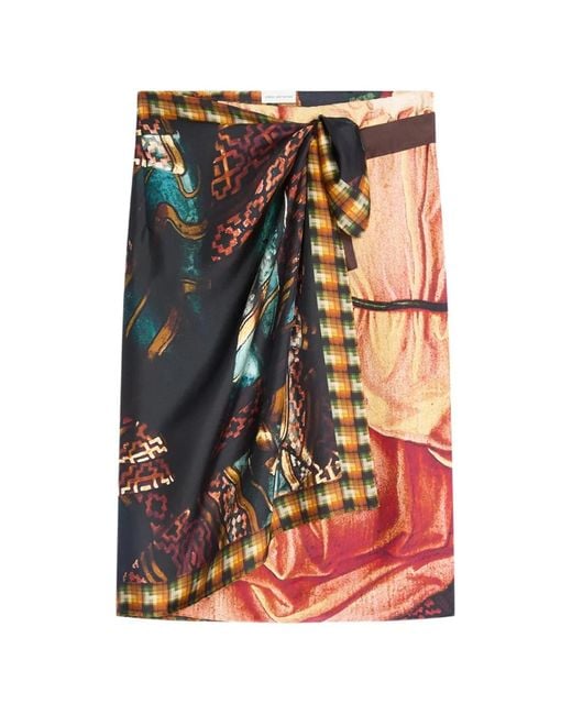 Dries Van Noten Black Jupe Portefeuille