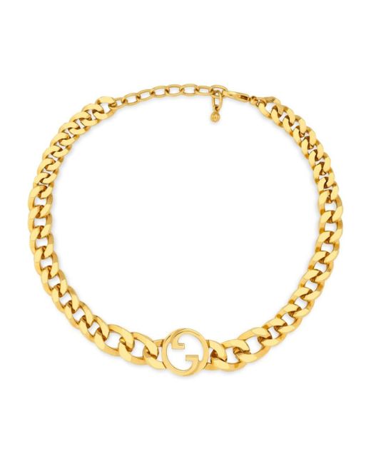Gucci Metallic Blondie Curb-chain Necklace