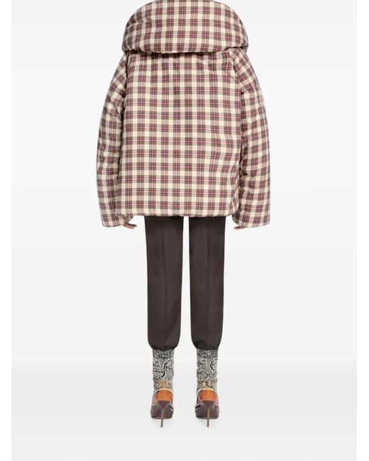 Dries Van Noten White Flannel Puffer Jacket