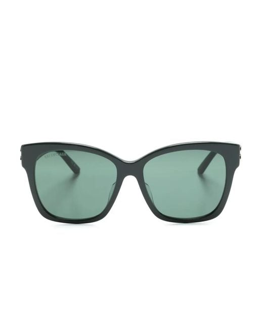 Balenciaga Green Dynasty Square-Frame Sunglasses