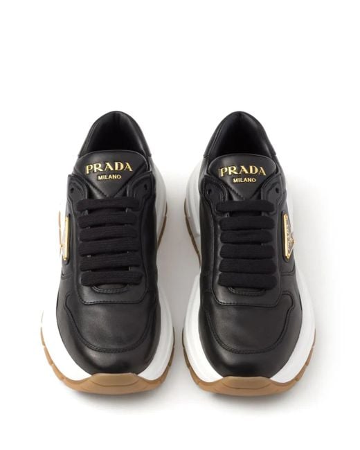 Sneakers Con Logo A Triangolo di Prada in Black