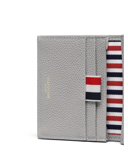 Thom Browne Gray 4-Bar Cardholder