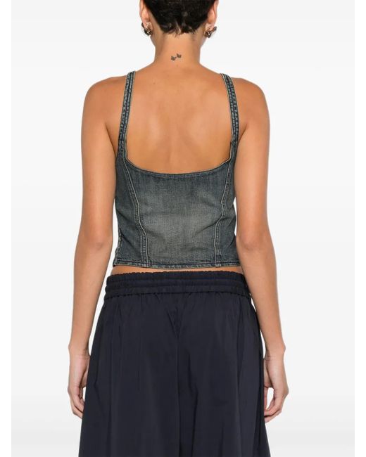 Top Denim di Balenciaga in Gray