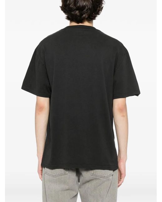 Melt Black Graphic-Print T-Shirt for men