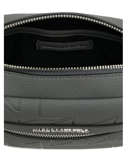Borsa A Tracolla K/Urban Con Monogramma di Karl Lagerfeld in Gray da Uomo