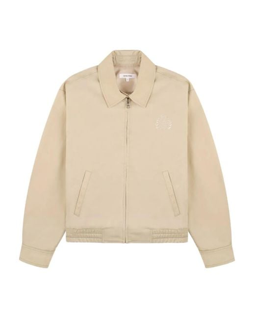 Sporty & Rich H&W Crest Jack in het Natural