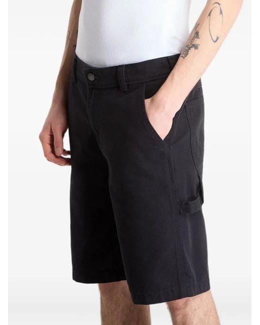 Dickies Black Cotton Bermuda Shorts for men