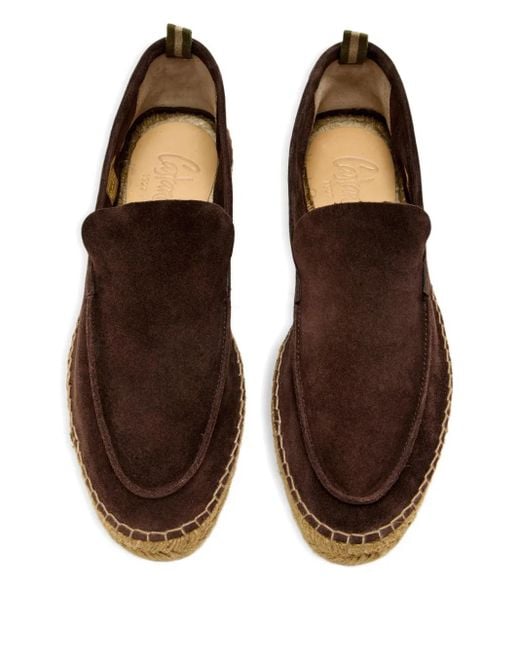 Castaner Brown Suede Slip-on Espadrilles for men