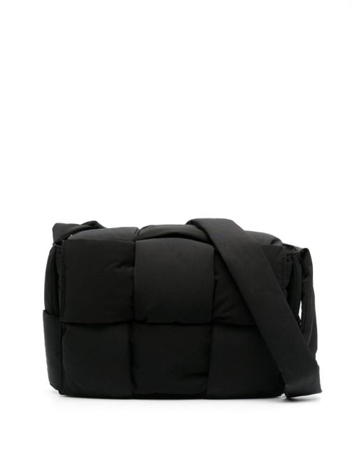 Bottega Veneta Black Puffy Cassette Shoulder Bag for men