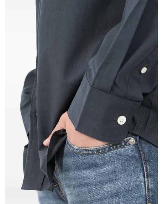 NN07 Blue Colby Button-Fastening Shirt for men