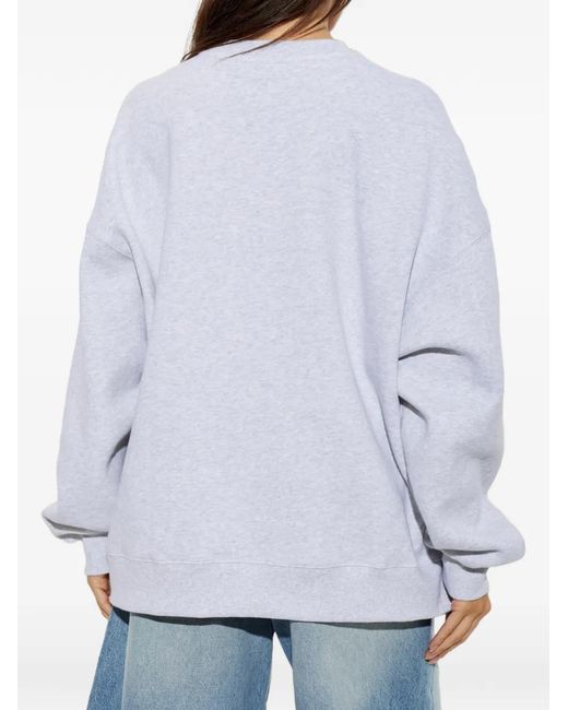ROTATE BIRGER CHRISTENSEN White Logo-Appliqué Sweatshirt