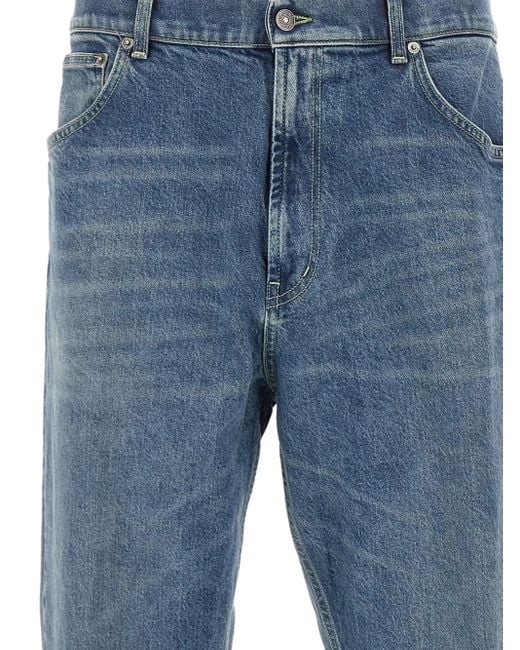 Dondup Blue Belt Loops Jeans for men