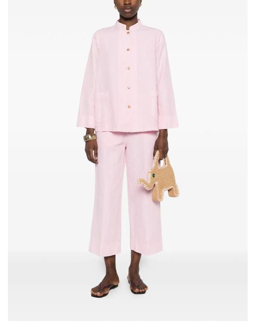 ROSSO35 Pink Elasticated Trousers