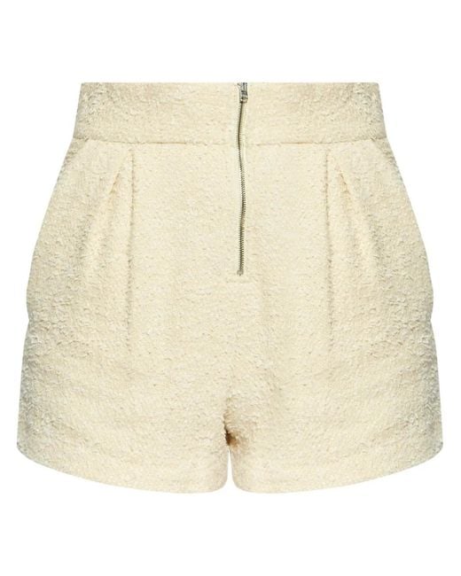 IRO Natural Bouclé Zip-Up Shorts