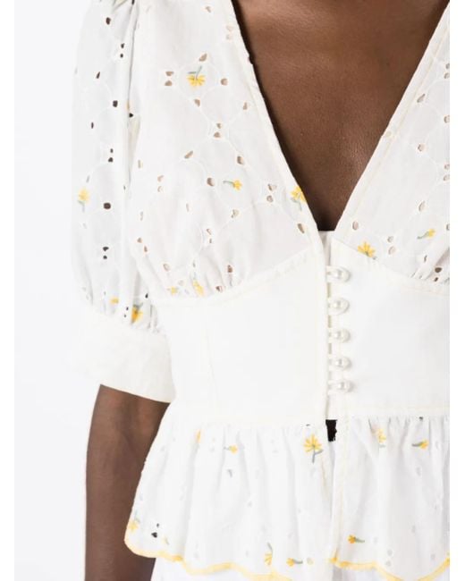Lethicia Bronstein Margarida Blouse in het White