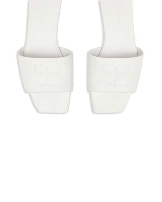 Courreges White Shadow Sandals