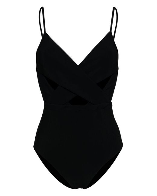 Zimmermann Black Lexi Cut-out Swimsuit