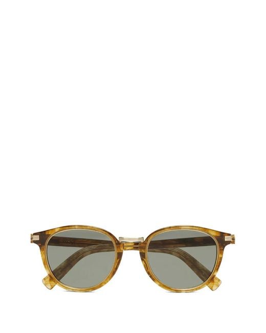 Zegna Brown Round-Frame Sunglasses for men