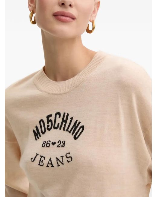 Moschino Natural Logo Knitwear