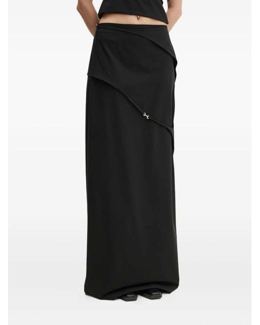 Gonna Lunga Con Spacco di HELIOT EMIL in Black