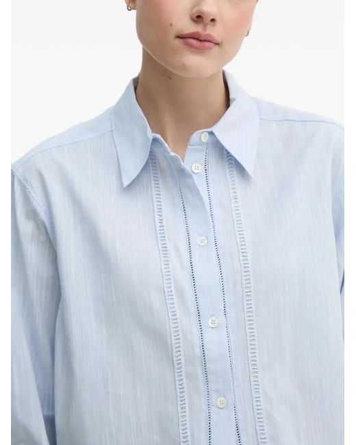 Mos Mosh Button-Down Blouse in het Blue