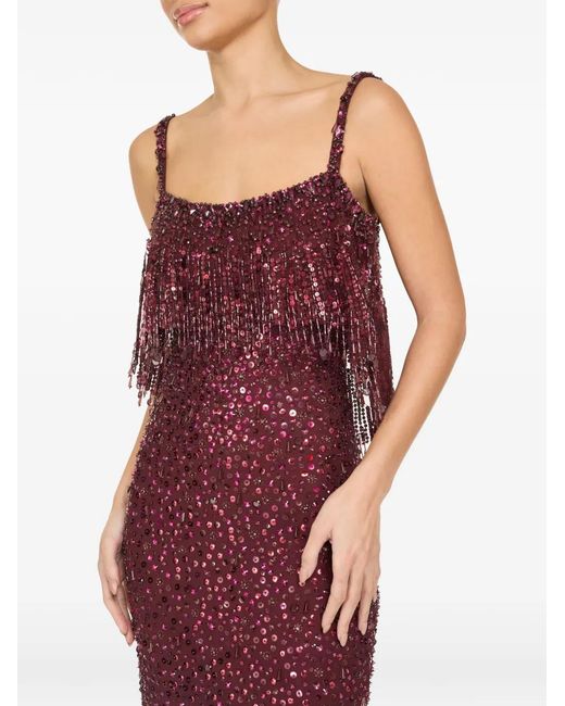 Jenny Packham Iris Maxi-Jurk in het Purple