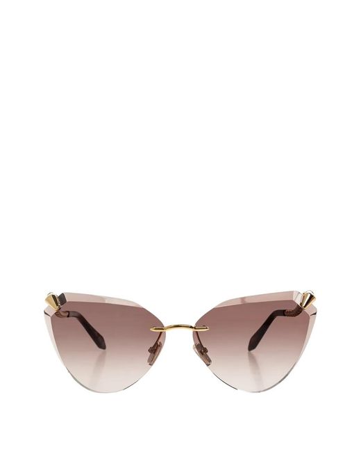 BVLGARI Pink Serpenti Cat-Eye Sunglasses