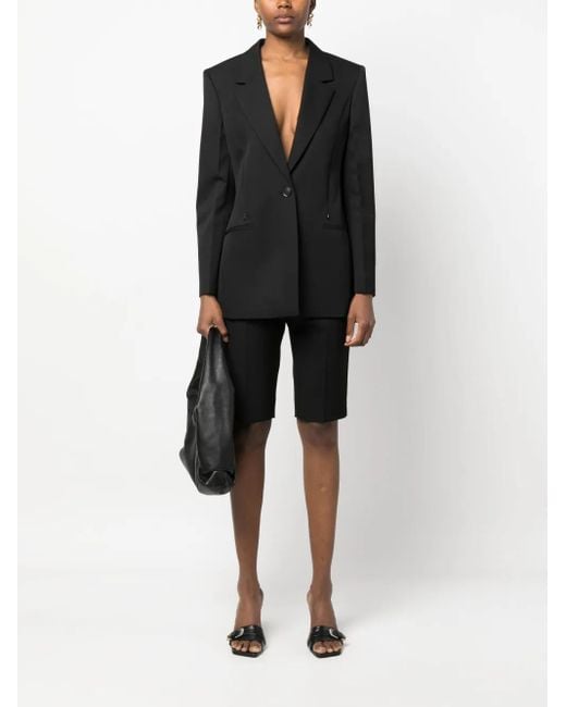 Givenchy Black Single-Breasted Cape Blazer