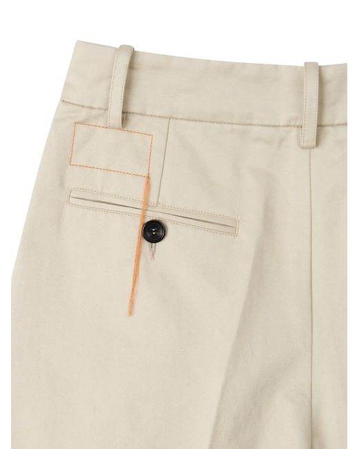 Fortela White Janet Pleat High-Waist Trousers