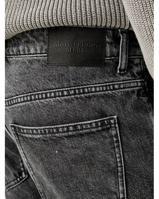 Marc O' Polo Black Whiskering-Effect Jeans for men