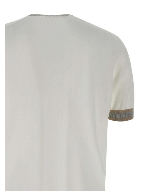 Gran Sasso Gray Short-Sleeve Crew-Neck T-Shirt for men