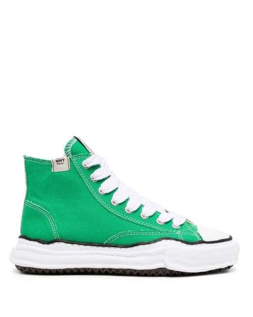 Maison Mihara Yasuhiro Peterson High-top Sneakers in Green | Lyst