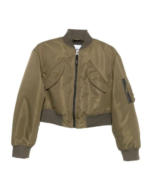 Veste Bomber À Coupe Crop Aspesi en coloris Green