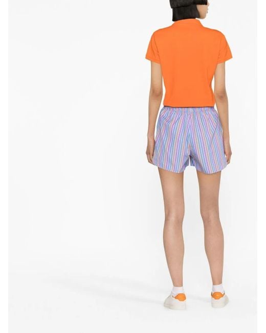 Polo Ralph Lauren Orange Polo Slim À Logo Brodé