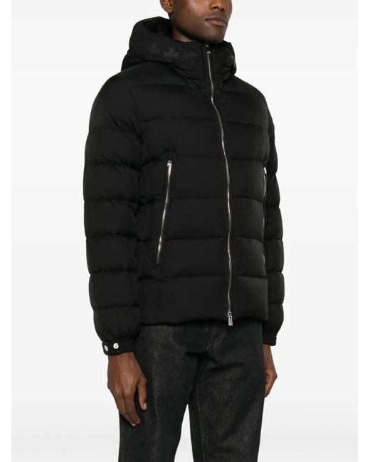 Tatras Black Down-Padded Hooded Zip-Up Jacket for men