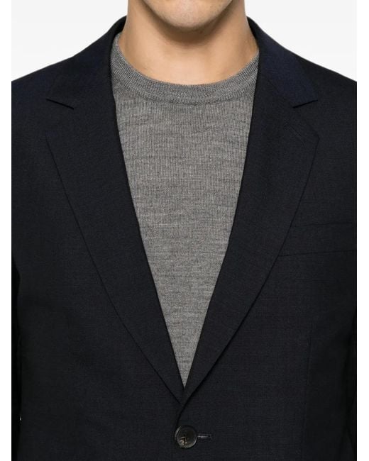 Sandro Blue Notched-Lapel Blazer for men