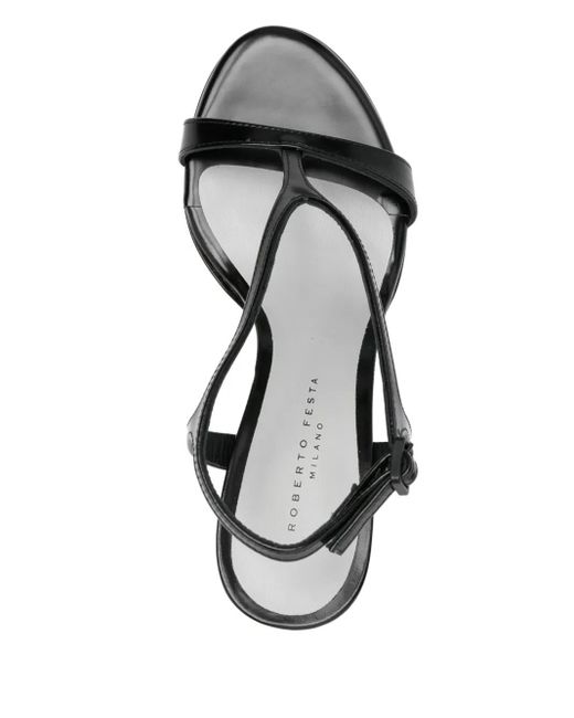 Roberto Festa Black 70Mm Jennie Heeled Sandals